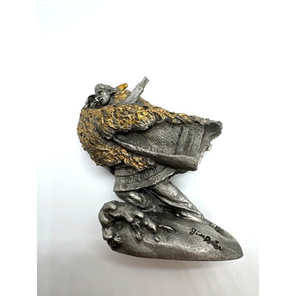 Franklin Mint Chief Joseph Pewter Sculpture by Jim Ponter 1982 Box Booklet Vinta - Picture 3 of 16